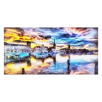 Tableau d'art en toile Design Art à motif de paysage urbain de Venise