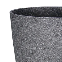 Cache-pot en béton gris Cache-pot en résine