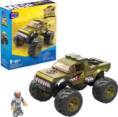 MEGA Hot Wheels V8 Bomber Building Set - 86 Pieces