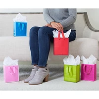 Petits sacs-cadeaux Hallmark de couleur unie