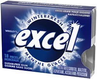 EXCEL, Winterfresh Flavoured Sugar Free Chewing Gum, 18 Pieces, 3 Packs, 3 Packs, 18Pellets