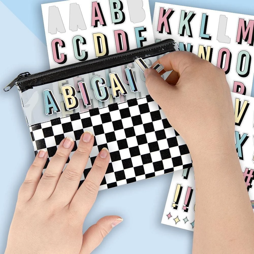Fashion Angels Personalize It! Pouch Checkered