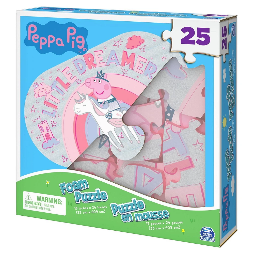 25-Piece Peppa Pig Foam Puzzle, for Families and Kids ages 4 and up