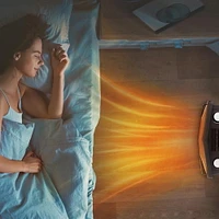 Appareil électrique de chauffage radiant à quartz de 1500W avec 3 réglages de chaleur Chauffage à quartz