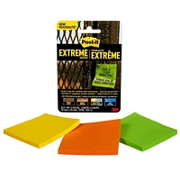 Feuillets Extrêmes Post-it®, EXT33-3TRYMX-C, 76 x 76 mm (3 x 3 po), 3 par paquet