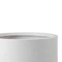 Barron White Large Planter, 19.7"