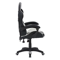 CorLiving Ravagers Vinyl PVC Fabric Ergonomic Adjustable Height Gaming Chair for Adults - High Back Computer Chair, Gamer and Video Game Chair