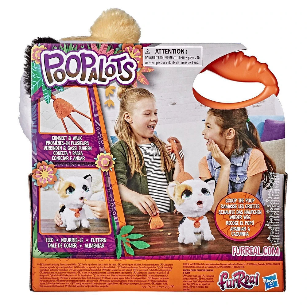 furReal Grands pas Poopalots, animal interactif, système de laisse à connexions, à partir de 4 ans