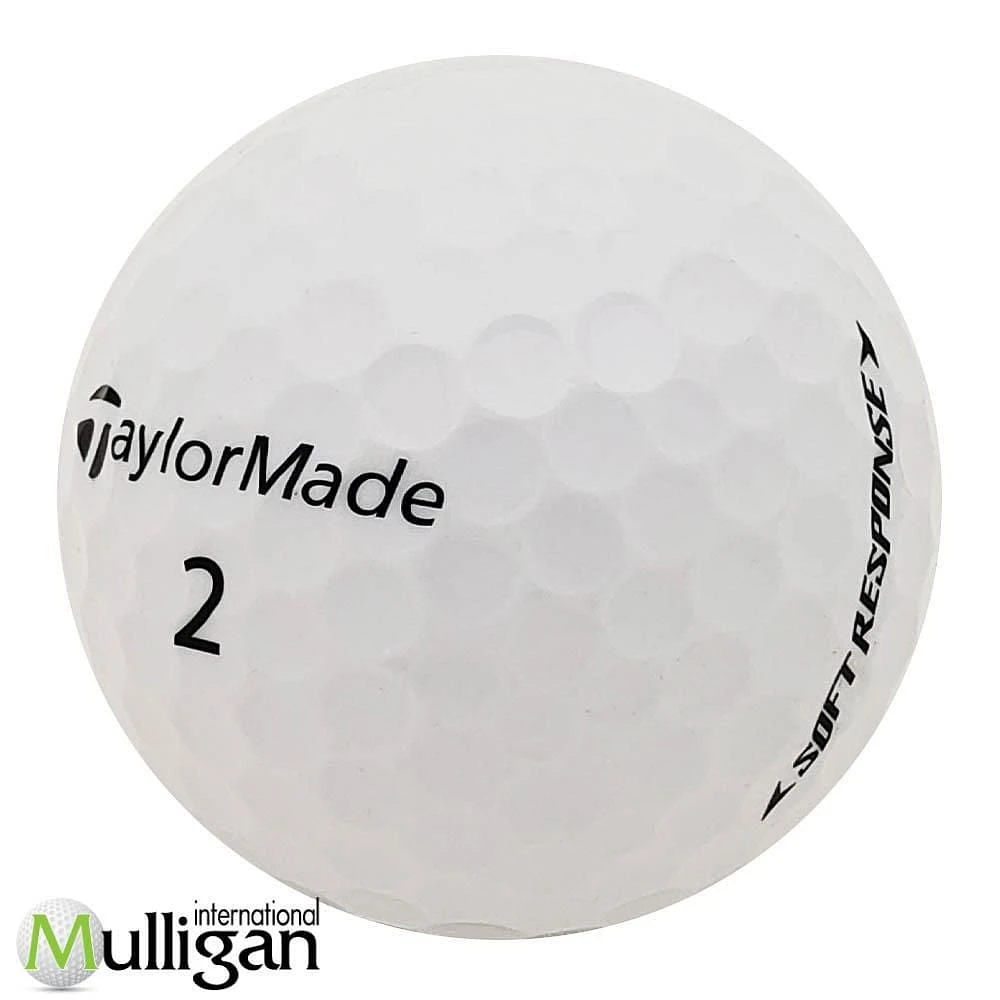 Mulligan - 12 Taylormade Soft Response 5A Recycled Used Golf Balls, White