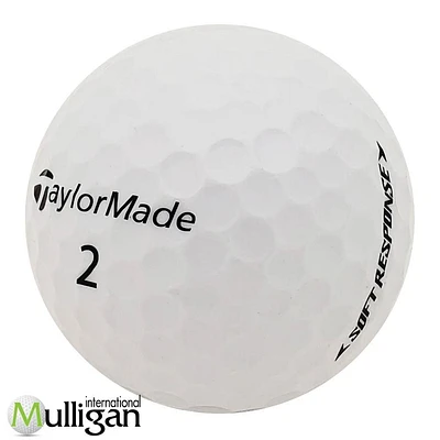 Mulligan - 12 Taylormade Soft Response 5A Recycled Used Golf Balls, White