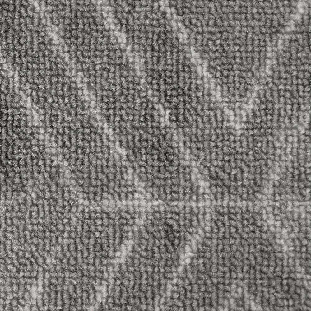 18-inch x 30-inch Malika Grey Printed Floor Mat, Machine washable doormat