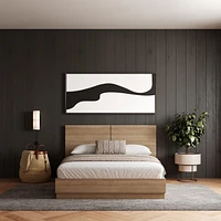 Nexera Milano Platform Bed with Headboard