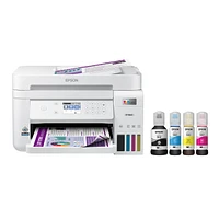 Imprimante couleur tout-en-un sans fil et sans cartouche Epson EcoTank ET-3843 à réservoirs d’encre géants EcoTank ET-3843