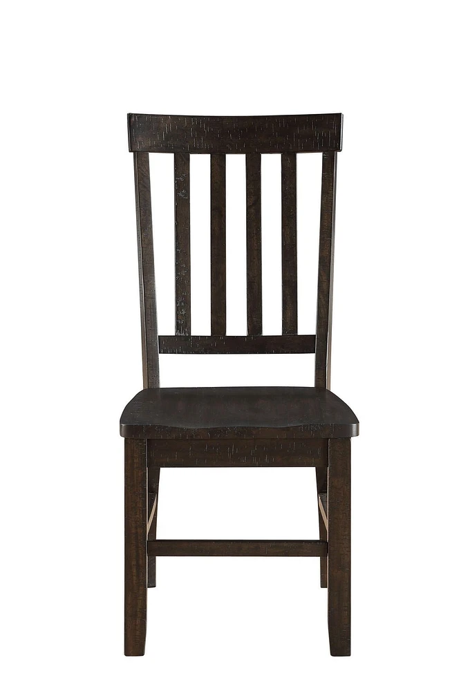 ACME Maisha Side Chair (Set-2) in Rustic Walnut