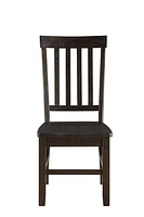 ACME Maisha Side Chair (Set-2) in Rustic Walnut