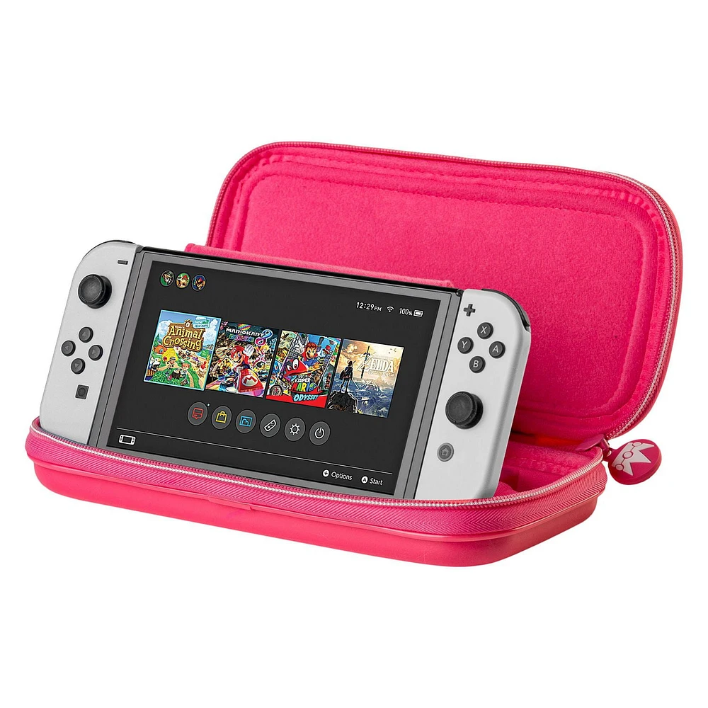 ÉTUI GAME TRAVELER® Princess Peach ShowTime NINTENDO SWITCHTM GAME TRAVELER® DELUXE TRAVEL CASE NSW Designed for All Nintendo SwitchTM Systems