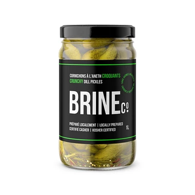 Brine Crunchy Dill Pickles 1L Jar, Jar 1L
