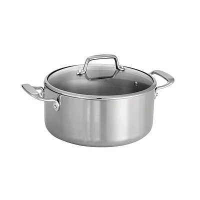Cocotte couverte Tramontina de 4,7L en acier inoxydable 3-Plis