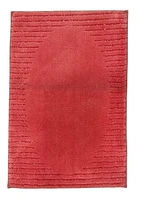 Tapis de bain en microfibre de la collection Naples – 20 pouces x 30 pouces, rouge, tapis de salle de bain doux et absorbant