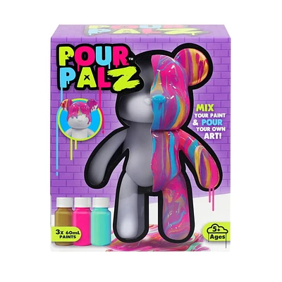 Pour Palz Large Paint Bear - Golden Dream