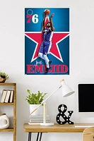 NBA Philadelphia 76ers - Joel Embiid 20 Wall Poster, 22.375" x 34"