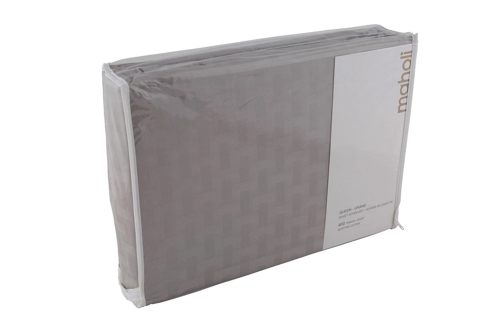 Ensemble de housse de couette - motif de bambou 400 fp coton de Maholi