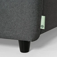 Zinus Ricardo 3-Seat Upholstered Sofa Couch with Tufted Cushions, Dark Grey