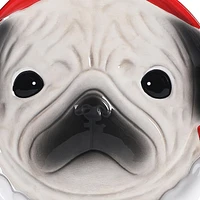 Holiday Time Pug Appetizer Plate