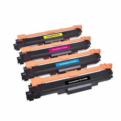 L-ink TN223 Ensemble de Cartouches de Toner Compatibles (TN-223)(N, C, M, J)