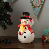 Figurine de bonhomme de neige nostalgique Mr. Christmas de 9 po