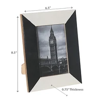 4X6 Black & White Inlay Photo Frame