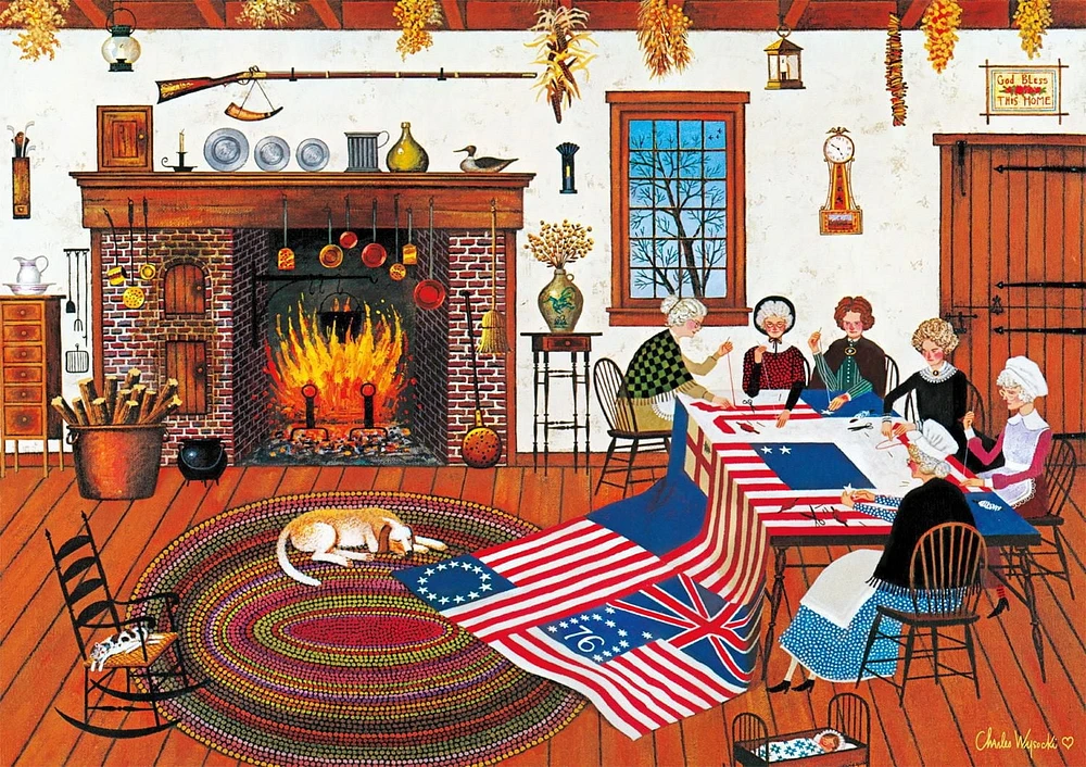 Buffalo Games - Old Glory - The Quiltmakers - 500 Piece Jigsaw Puzzle