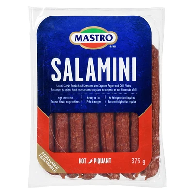 Mastro Salamini Hot, Lactose & Gluten Free <br>375g