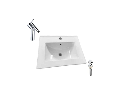 DROP Bath and Kitchen DR091399 Bathroom Vanity Top Set