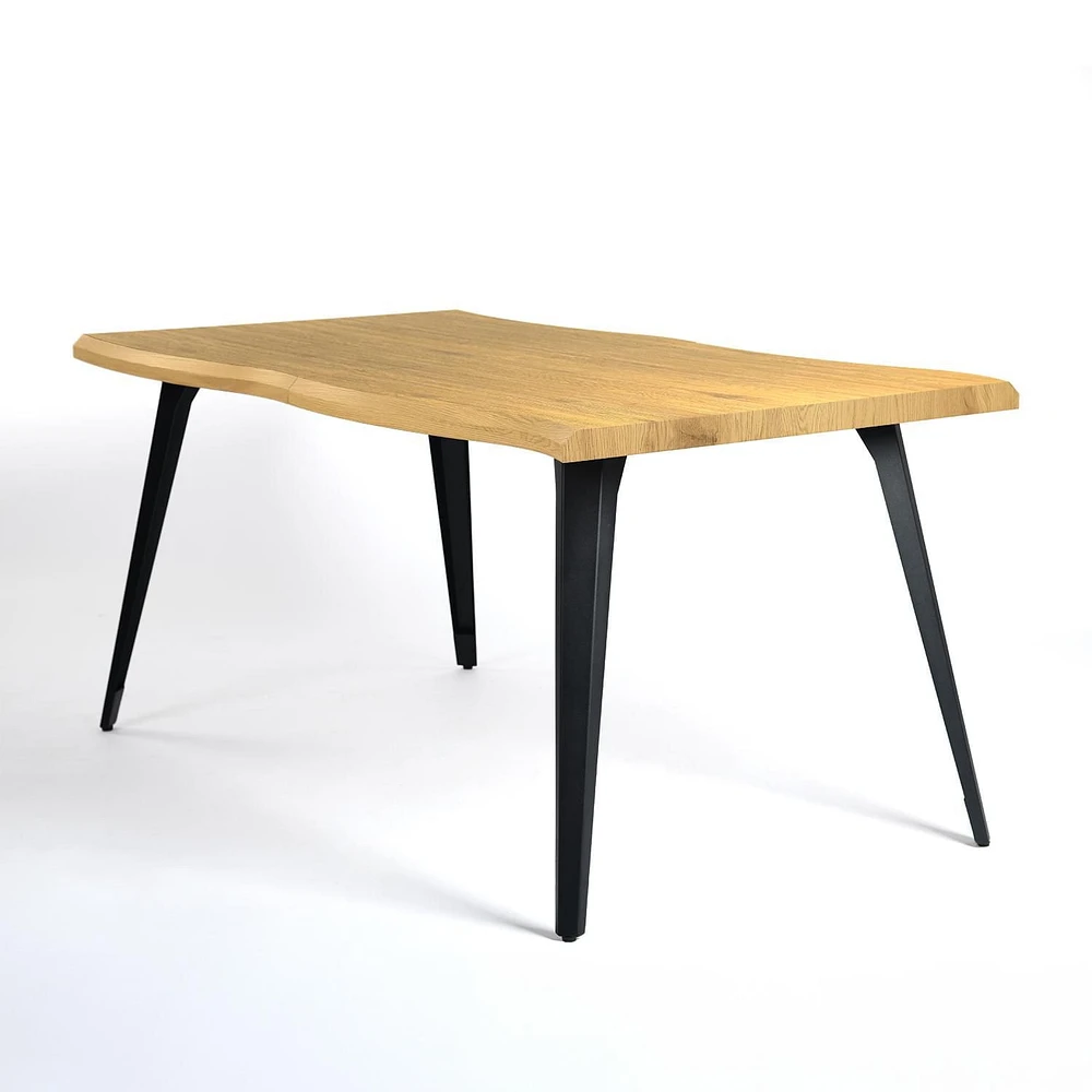Ensemble de salle à manger 5 pièces Homy Casa avec table de 63 pouces et 4 chaises pivotantes pour salle à manger, bistrot, cuisine