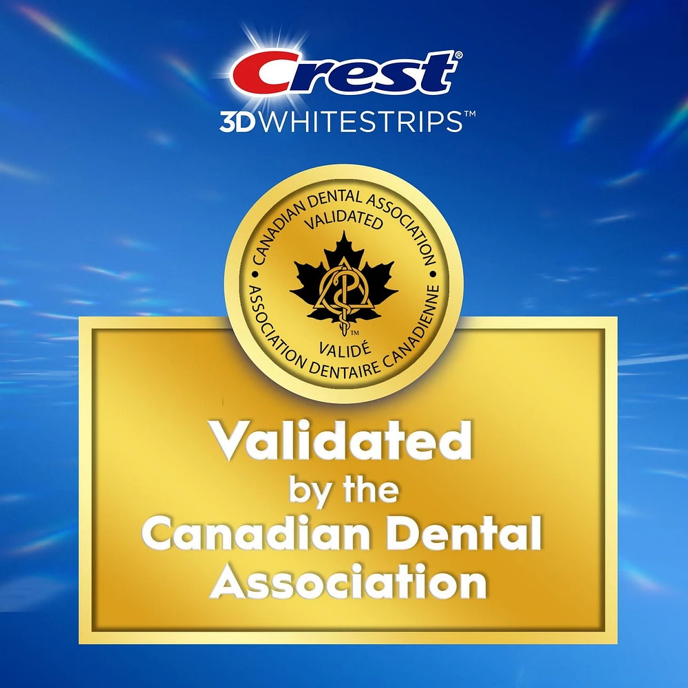 Crest 3D Whitestrips Glamorous White At-home Teeth Whitening Kit, 8 Levels Whiter, 14 Treatments