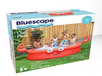 Bluescape Piscine de crabe rouge avec yeux googly et griffes 3D, 6 pi, pour les 3 ans et plus Assemblage rapide