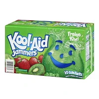 Kool-Aid Jammers, Strawberry Kiwi, 10 x 180 mL Pouches