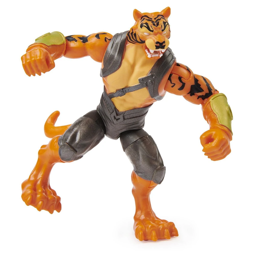 BATMAN, Figurine articulée BRONZE TIGER de 10 cm avec 3 accessoires mystère, Mission 2