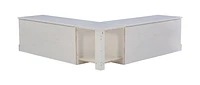 Thurman Backless Corner Breakfast Nook, White
