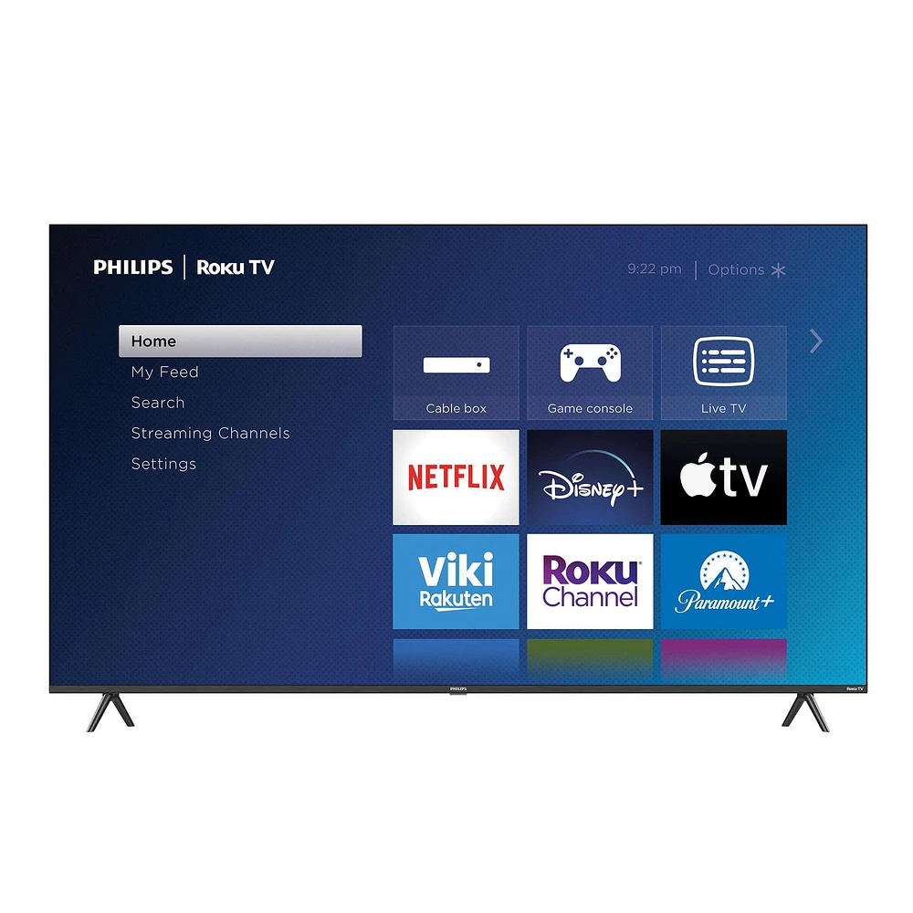 Philips 75" 4K UHD LED Roku Smart TV 75PUL6673/F6, 4 HDMI, USB 2.0