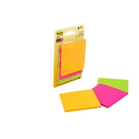 Post-it® Super Sticky Notes, Rio de Janeiro Collection, 3 in x 3 in (7.6 cm x 7.6 cm)