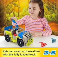 Imaginext Jurassic World Track & Transport Dino Truck Vehicle & Figure Set, 8 Pieces, Ages 3-8