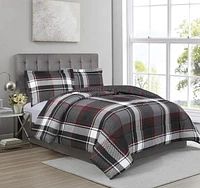 Ensemble d'édredon 3 pièces Liam Plaid