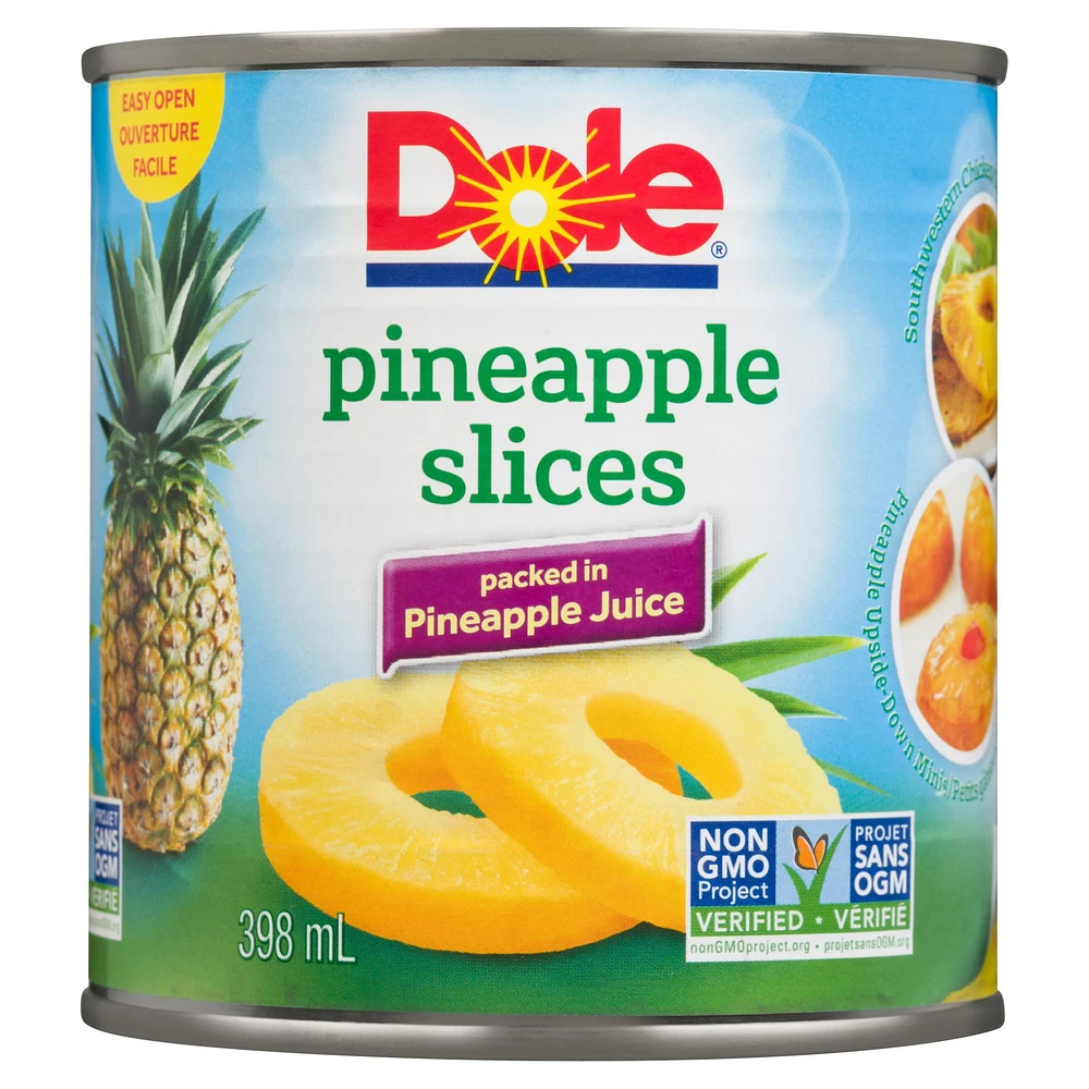 Tranches d'ananas dans du jus d'ananas de Dole 398 ml