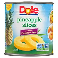 Tranches d'ananas dans du jus d'ananas de Dole 398 ml