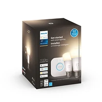 Philips HUE 75-Watt A19 White Starter Kit (2-pack), Hue Smart Starter kit