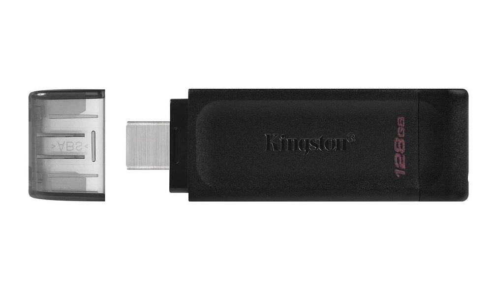 Kingston DataTraveler 70 128GB Portable and Lightweight USB-C flashdrive with USB 3.2 Gen 1 speeds (DT70/128GBCR)