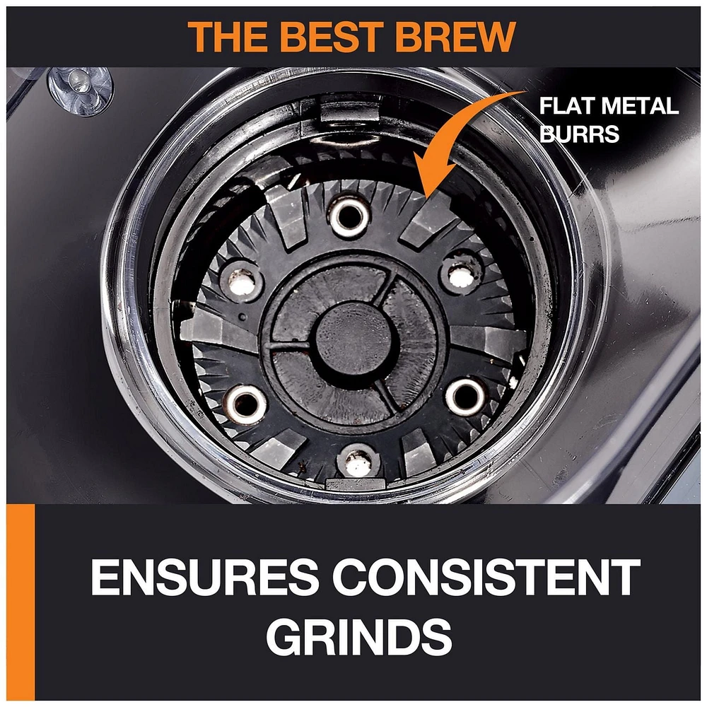 Krups Precise Stainless Steel Flat Burr Grinder 8oz