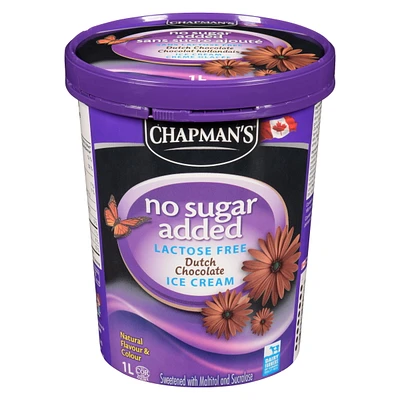 Chapman's No Sugar Added/Lactose Free Dutch Chocolate Ice Cream 1L